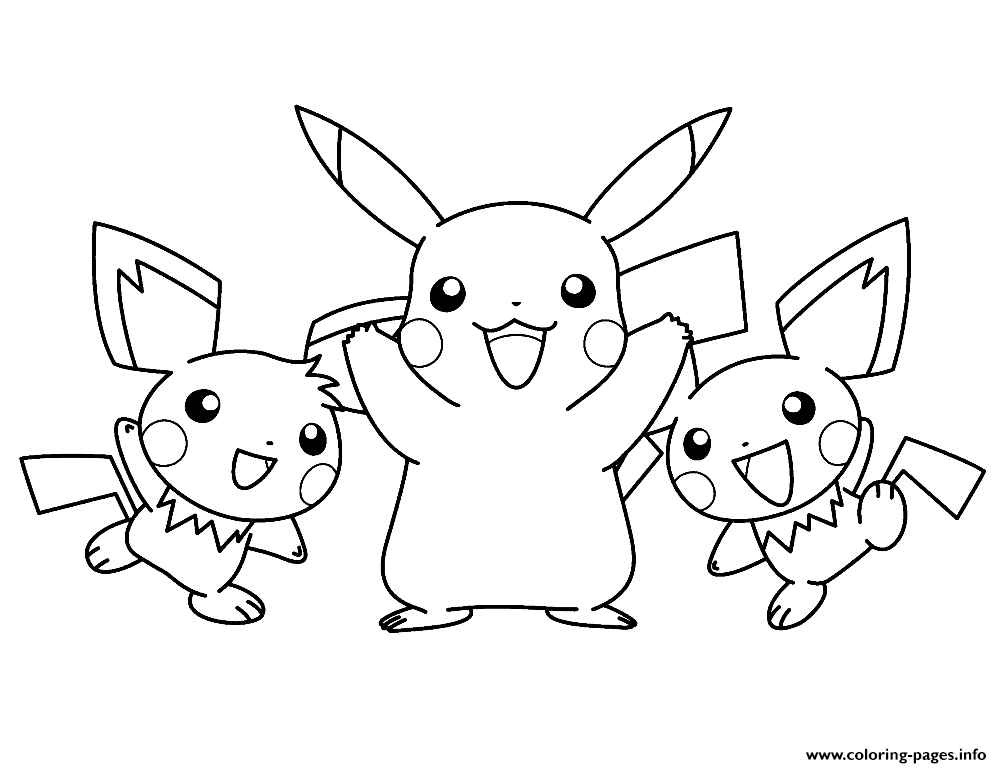 Kids Pikachu S66ef coloring