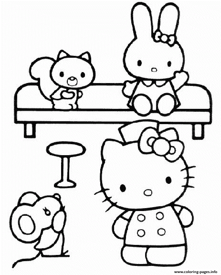 Printable Hello Kitty S Kids8e7a coloring