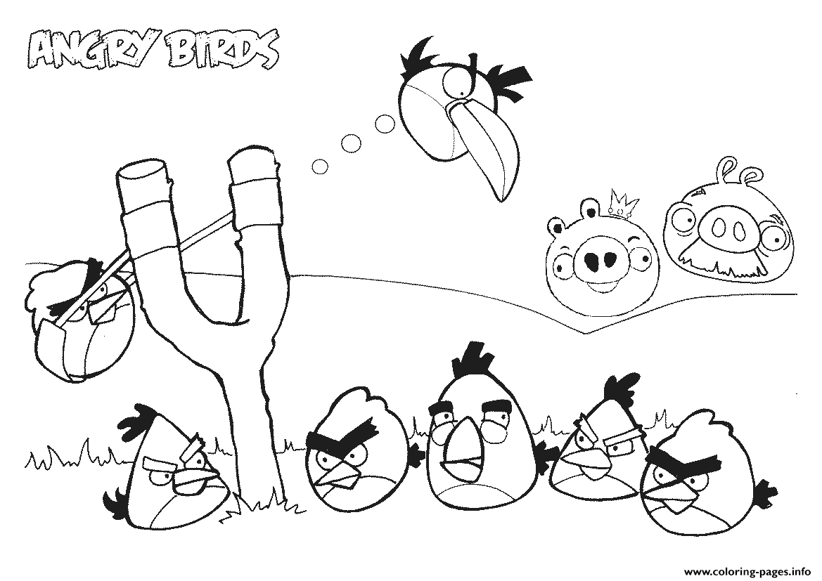 Printable Angry Birds For Kids3b7b coloring