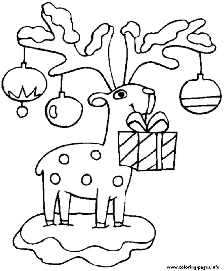 Reindeer Free Christmas S For Kidsa78c coloring