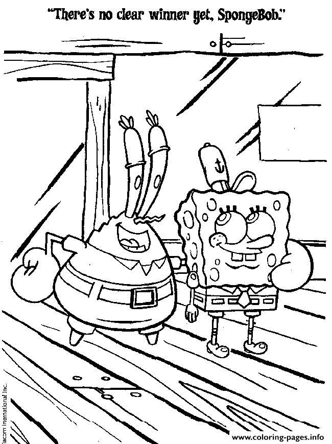 Coloring Pages For Kids Spongebob And Mr Crab2268 coloring