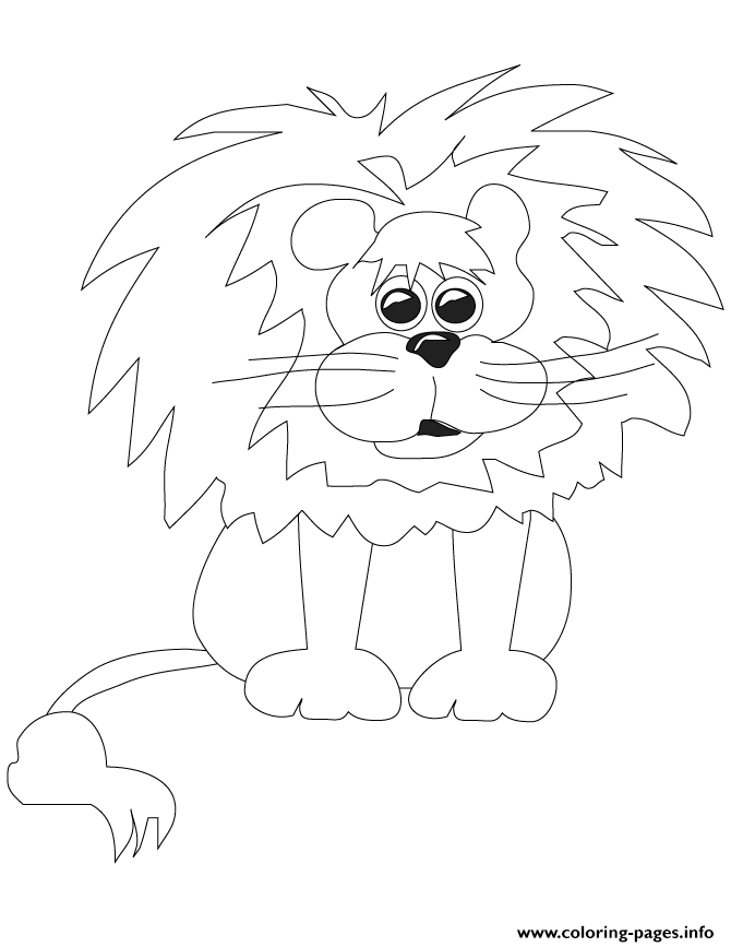 Lion Animal For Kids coloring