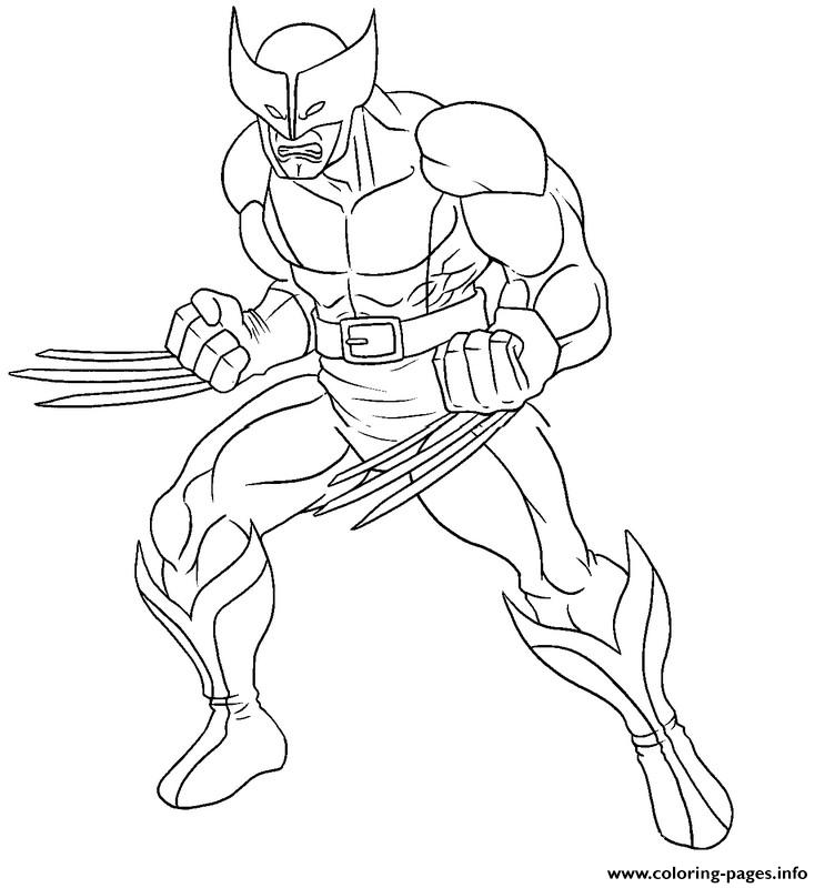 Coloring Pages For Kids Wolverine Angry3e1e coloring