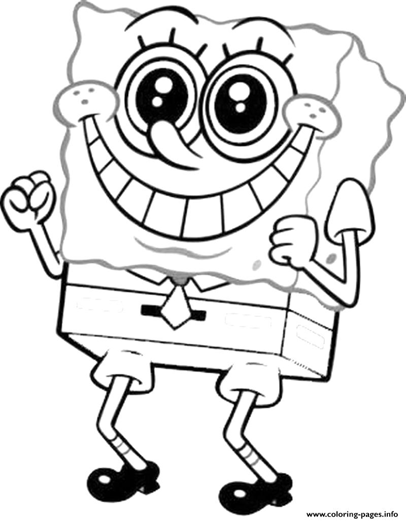 Download Coloring Pages For Kids Spongebob Big Smilee4ad Coloring Pages Printable