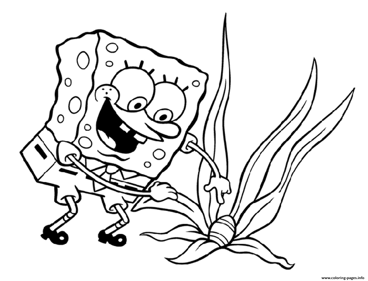 Coloring Pages For Kids Spongebob Hunting Eggs Easter7c15 coloring
