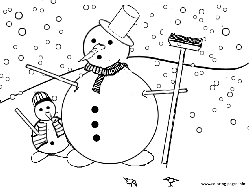 Snowman S Free For Kids617b coloring