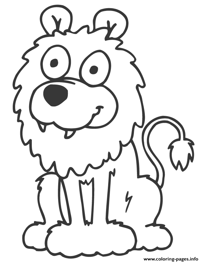 Happy Lion For Kids coloring