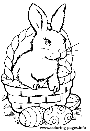 coloring pages for kids rabbit and easter eggs7734 coloring