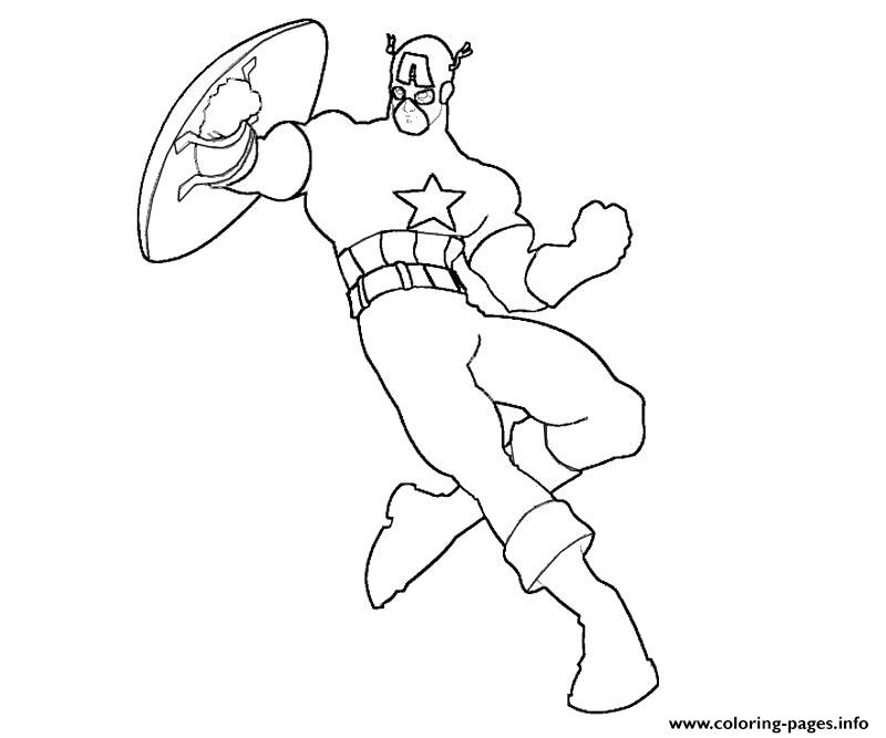 Captain America S For Kids Printable1c66 coloring