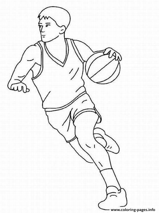 Kids Basketball Sf9a7 coloring