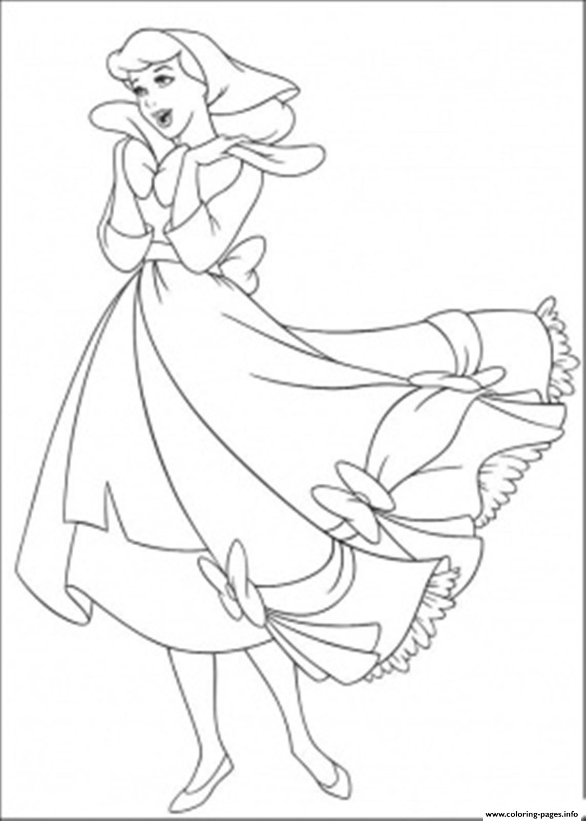Princess Happy Cinderella S For Kids386b coloring