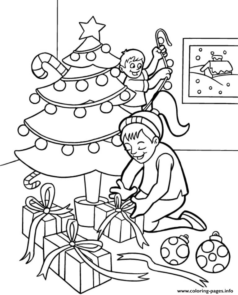 Decorate S For Christmas Kidsbc35 coloring