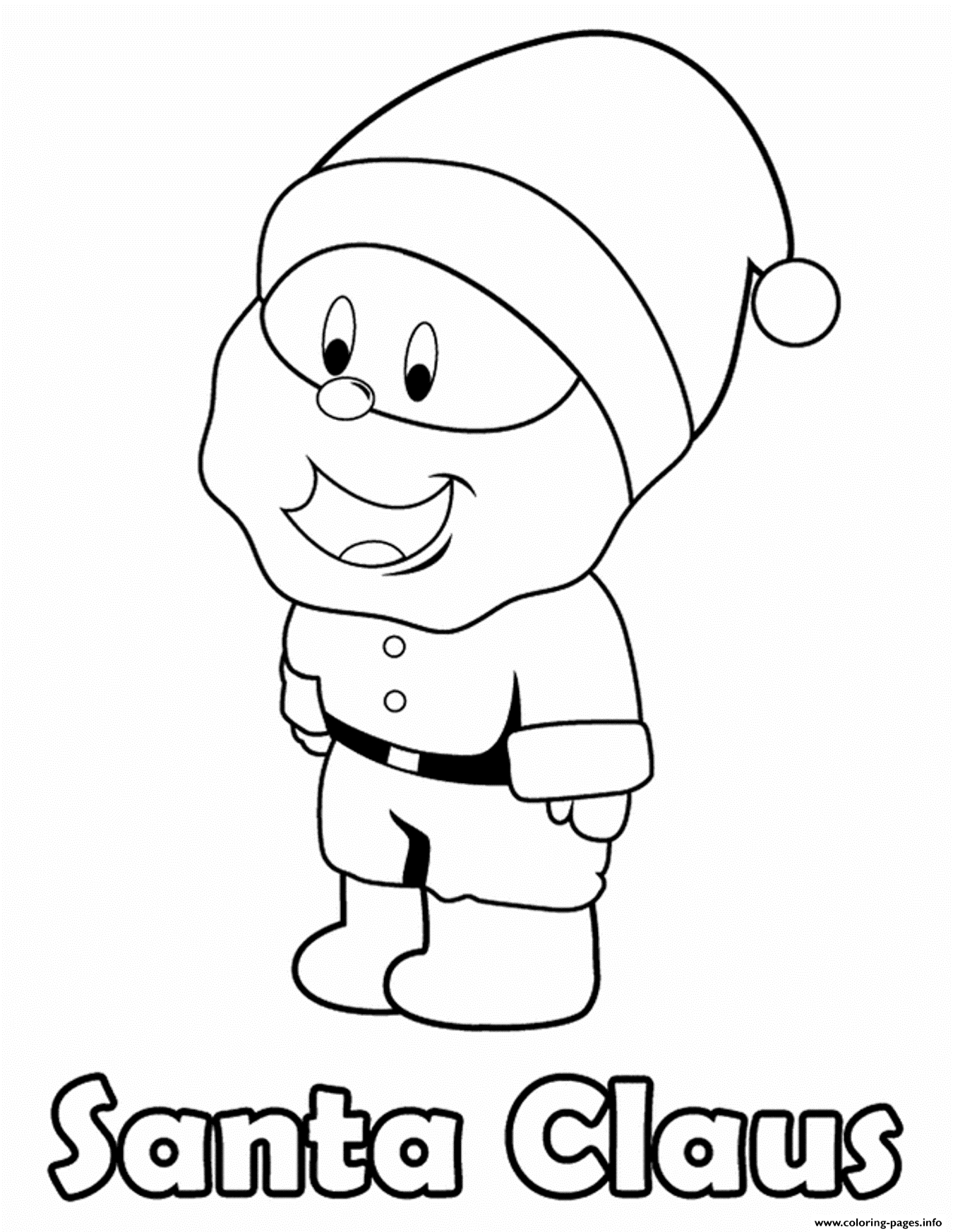 Christmas S Printable Santa Claus For Kids54ed coloring