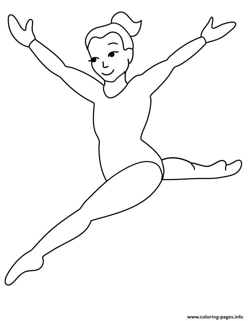 Coloring Pages For Kids Gymnastics Olympic951b coloring