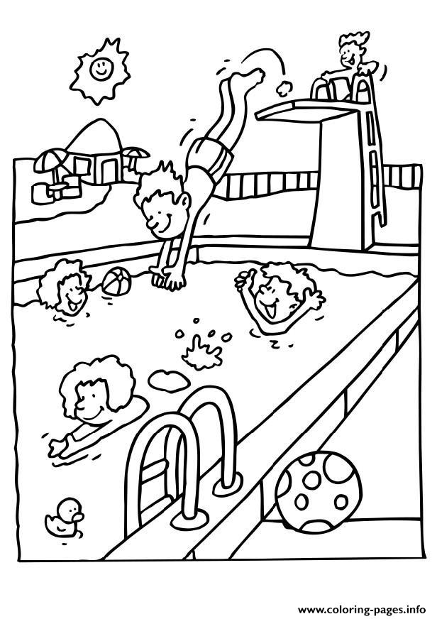 Coloring Pages For Kids In The Summer We Swimming651f coloring