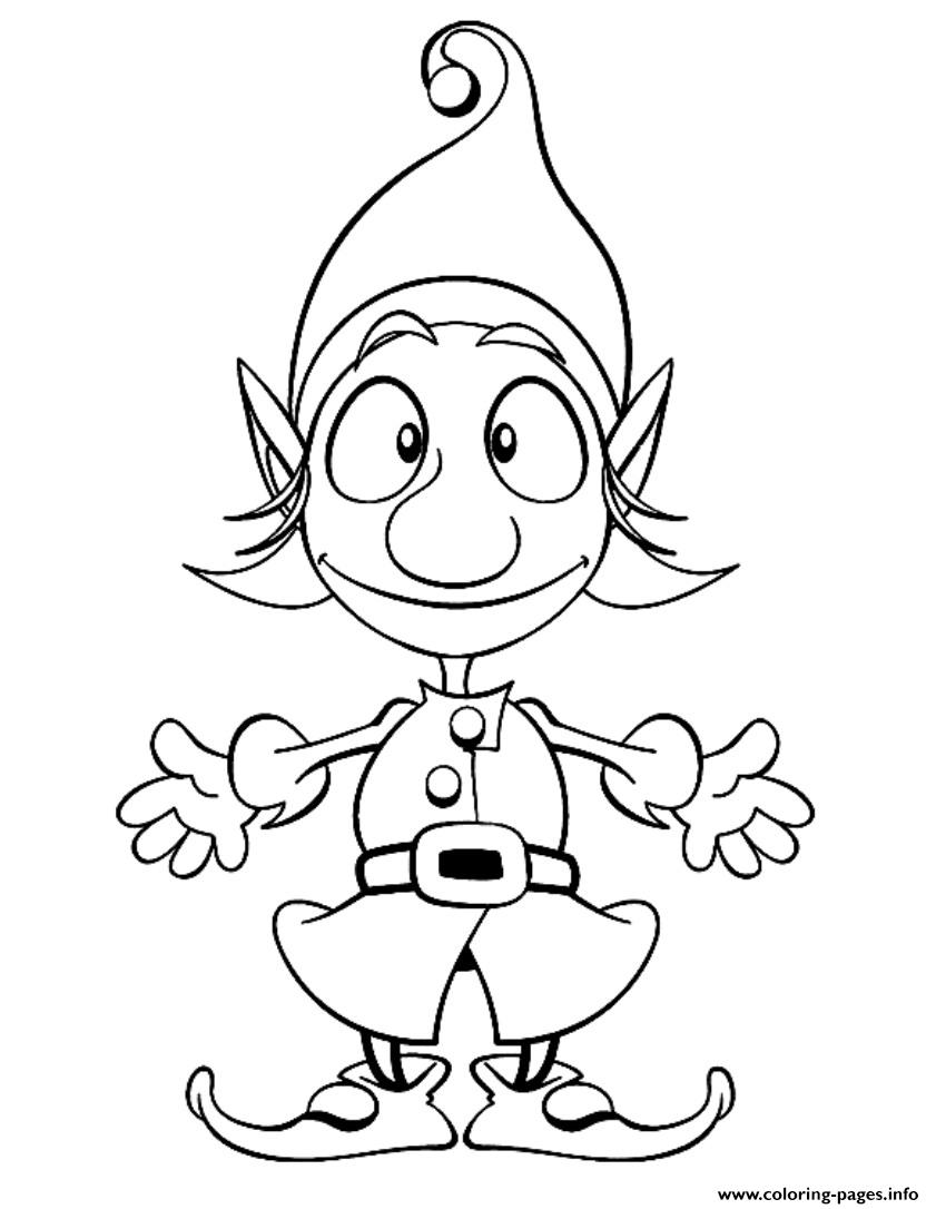 Christmas Elf S For Kids91de Coloring Pages Printable