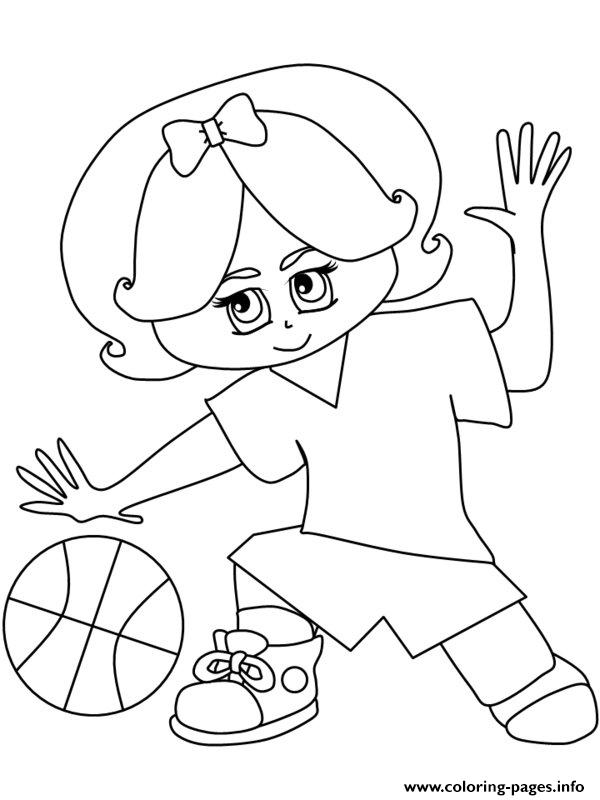 Girl Basketball S For Kids35bc coloring