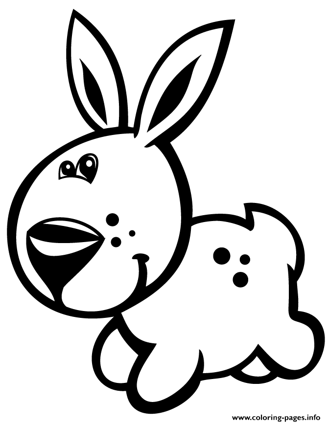 baby bunny for kindergarten kids coloring pages printable