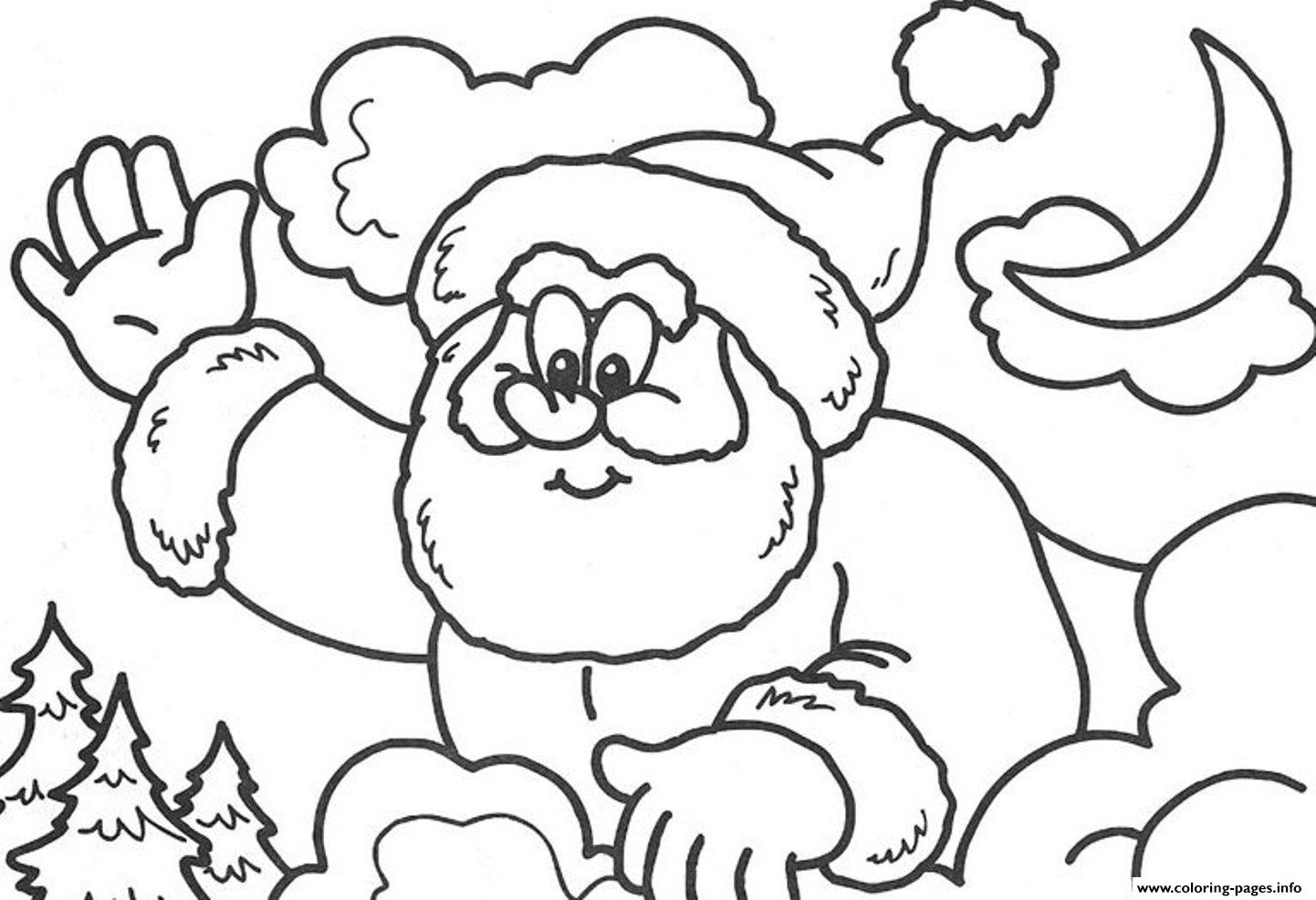 High Five Santa S For Kids Printablebcf8 coloring