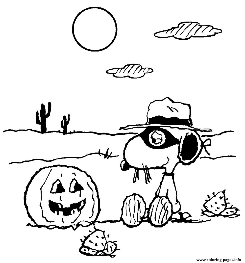 Snoopy Halloween S For Kids7317 coloring