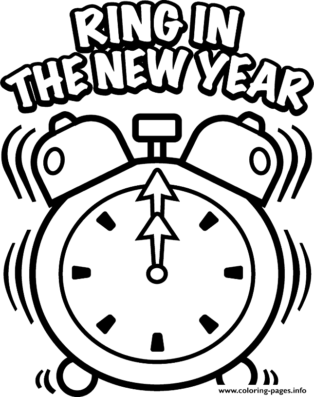 Coloring Pages For Kids New Year Rings3a33 coloring