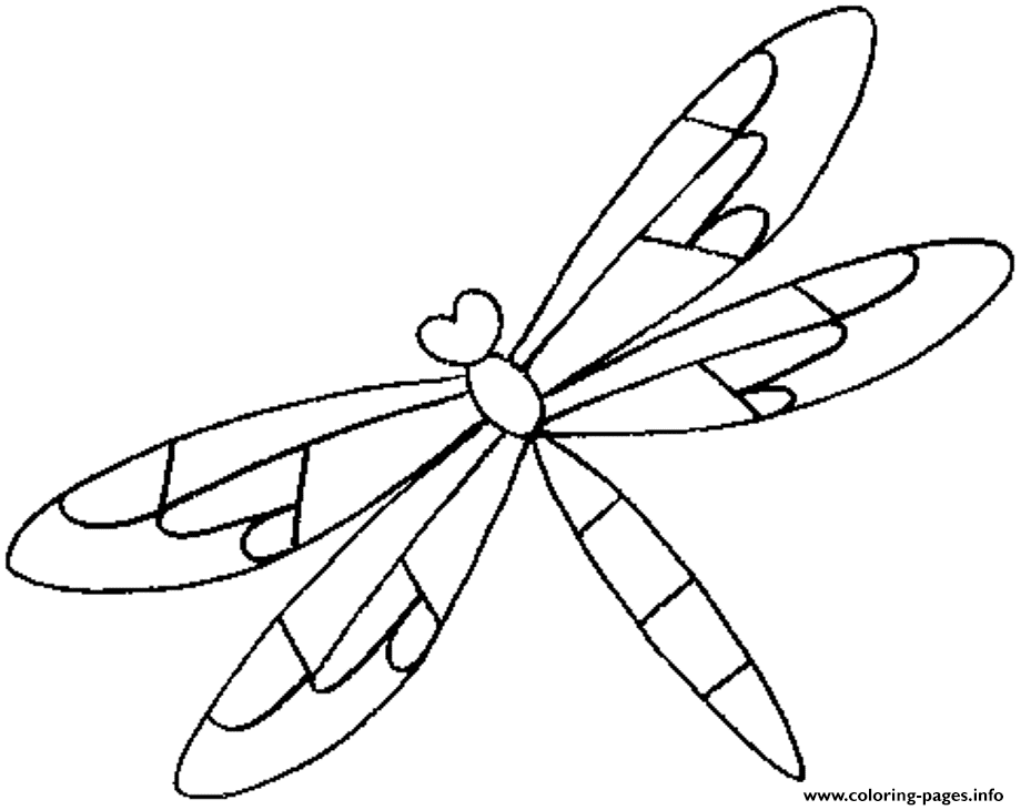 Animal Dragonfly  Free For Kids7751 coloring