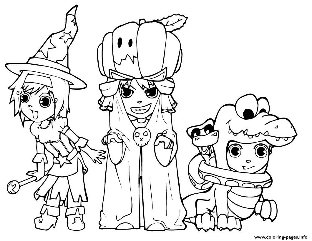 Costumes Halloween S Printable Kids89a3 coloring