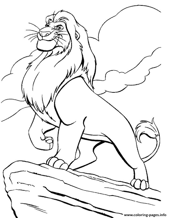 King Mufasa S For Kids Lion King5cf8 coloring