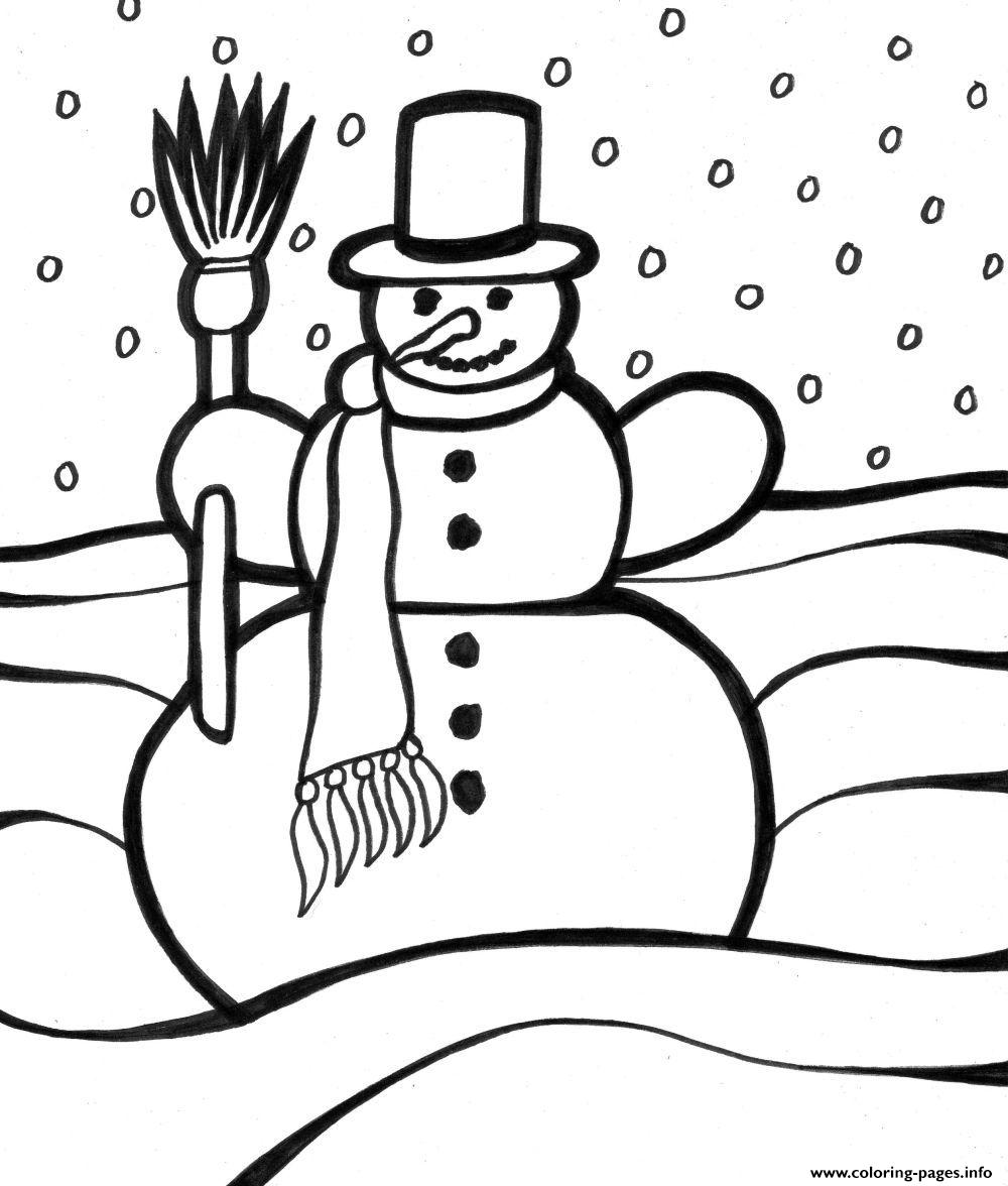Xmas Snowman S For Kids05d5 coloring