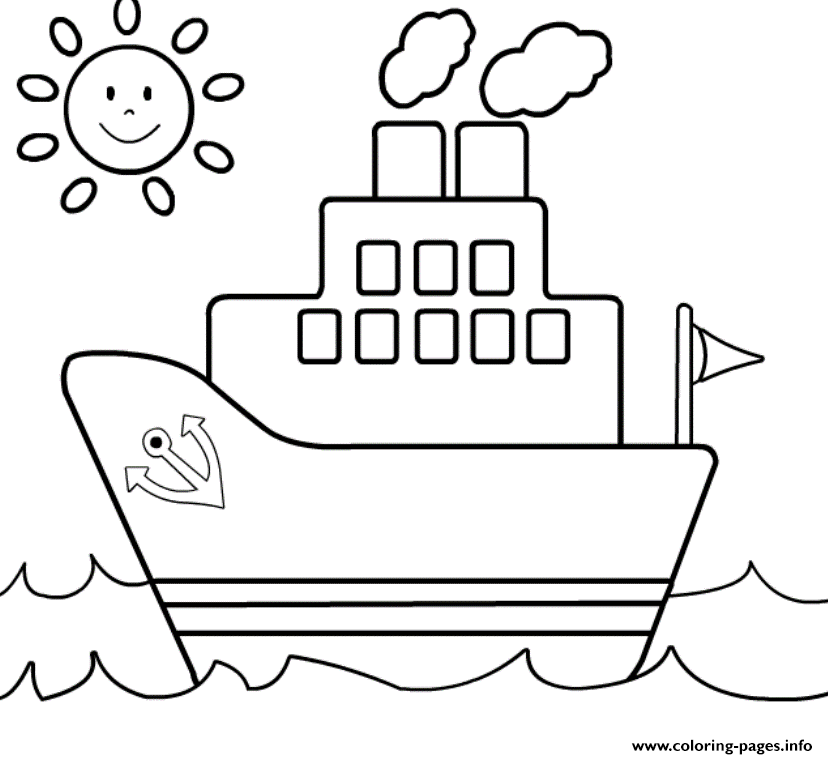 Ship  For Kids9d67 coloring
