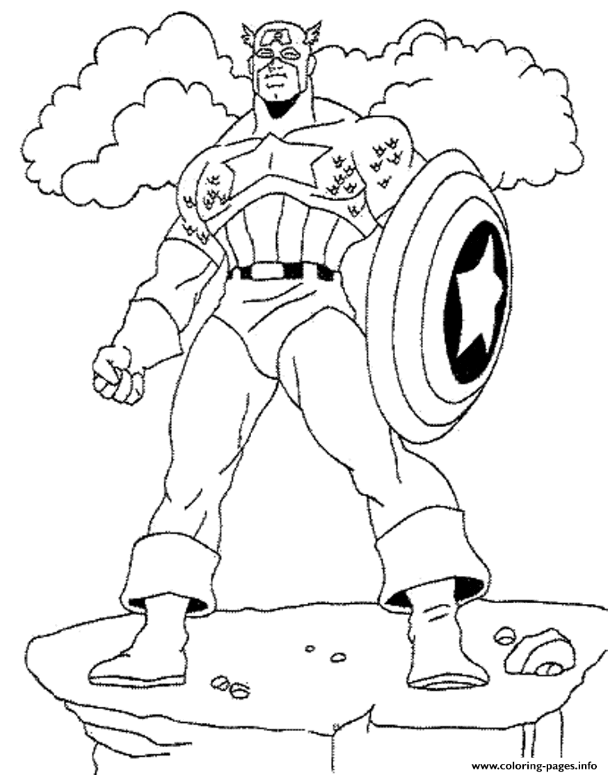 Captain America S For Kidsf914 coloring