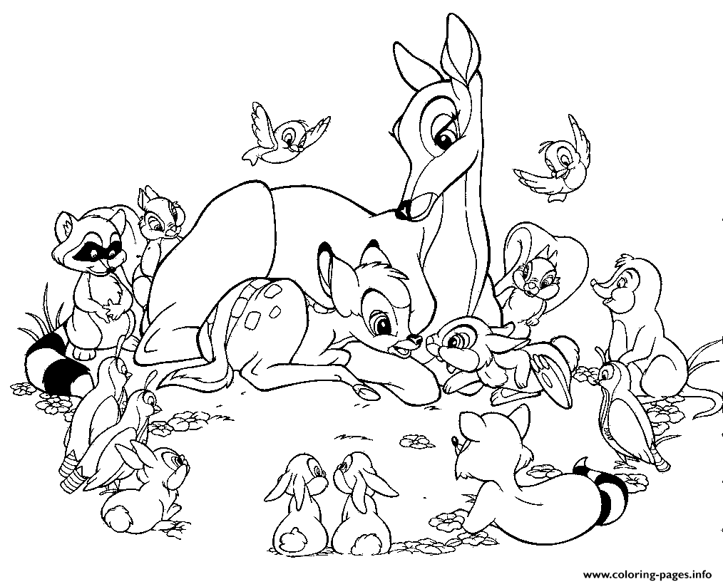Bambi S Cartoon For Kids339b coloring