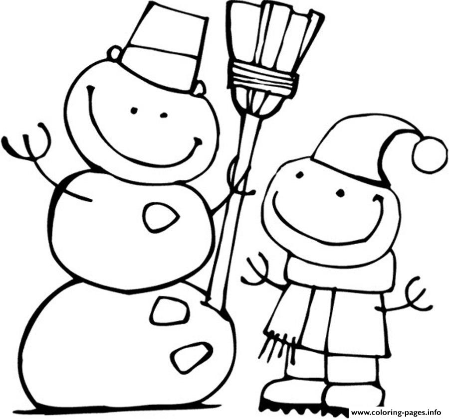 Free Snowman S For Kidsd7a0 coloring