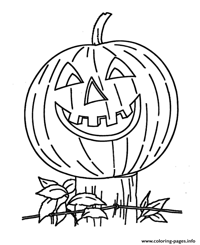 Halloween Pumpkin Free Color Pages For Kids12f7 coloring