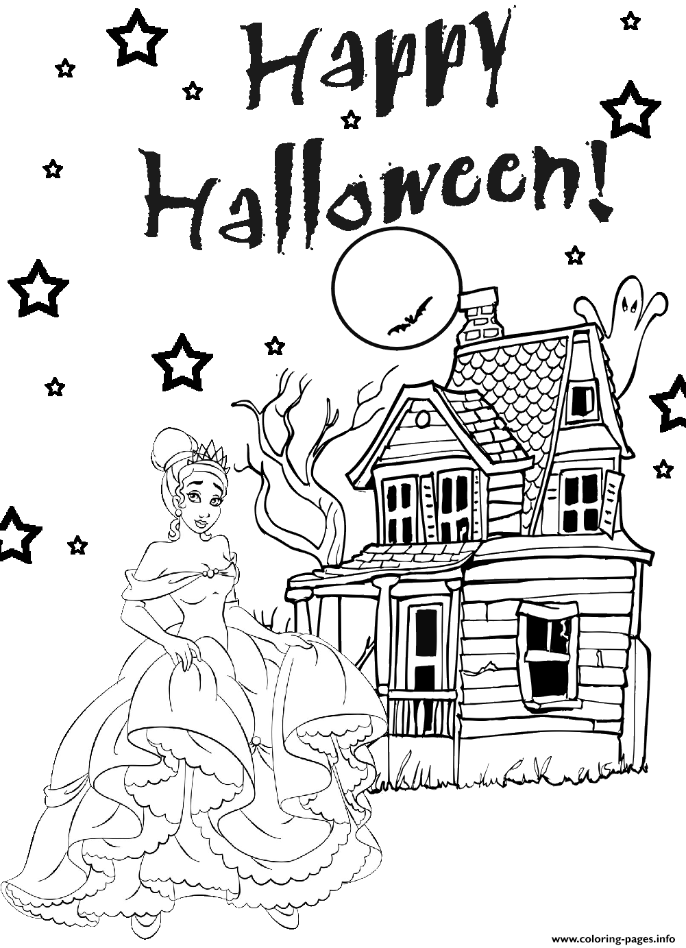 Princess Halloween S For Kids2522 coloring