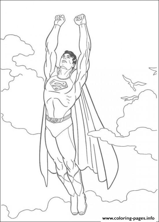 Flying Superman S Kids Printable0cf5 coloring