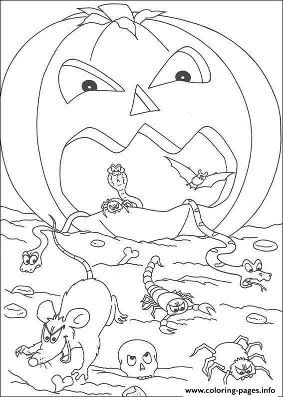 Scary Pumpkin S Kidscd9a coloring
