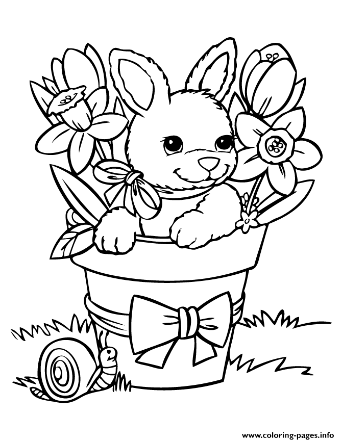 Coloring Pages For Kids Rabbit Baby6753 coloring