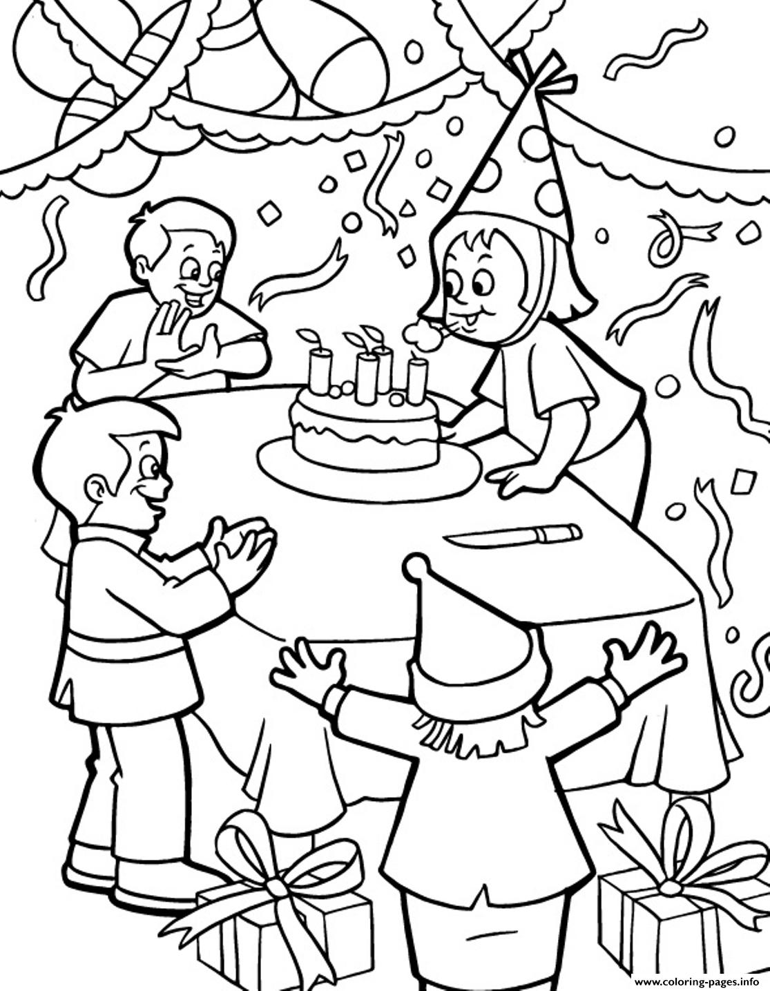 Cool Kids Free Birthday Se618 coloring