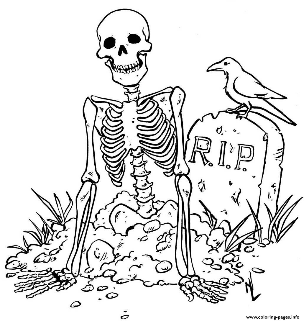 Scary Halloween Coloring Page 10