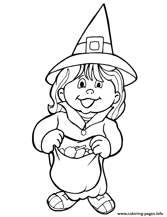 Witch Costume Free Halloween S For Kids To Print94d6 coloring