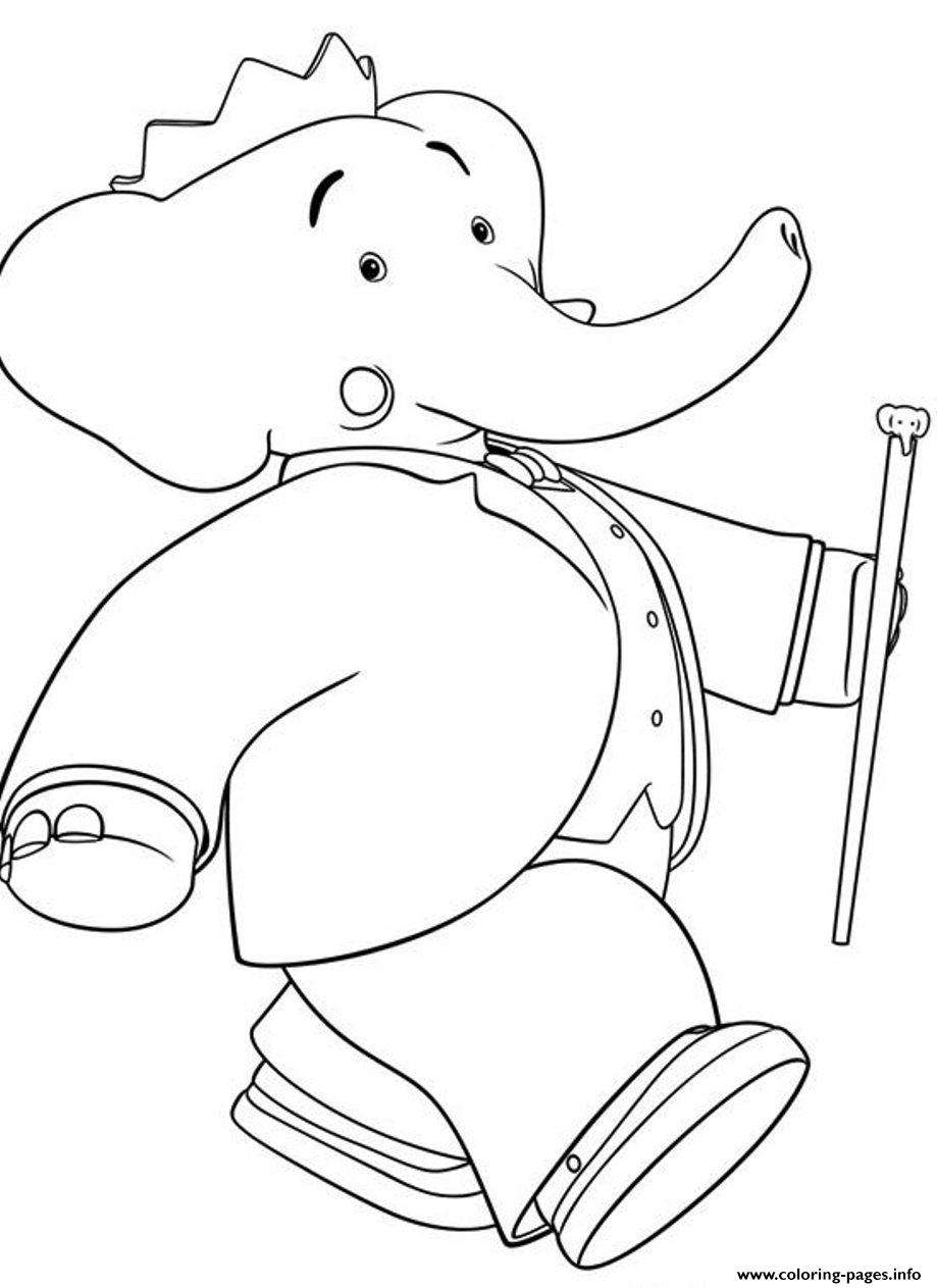 Cartoon S For Kids King Babar6f2c coloring