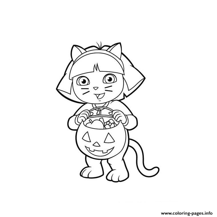 Dora The Explorer Halloween S For Kidsd836 coloring