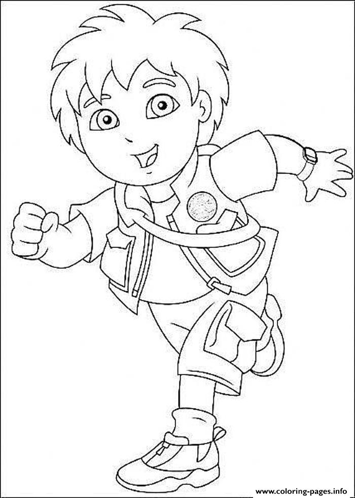 Cartoon Diego S For Kids080f coloring