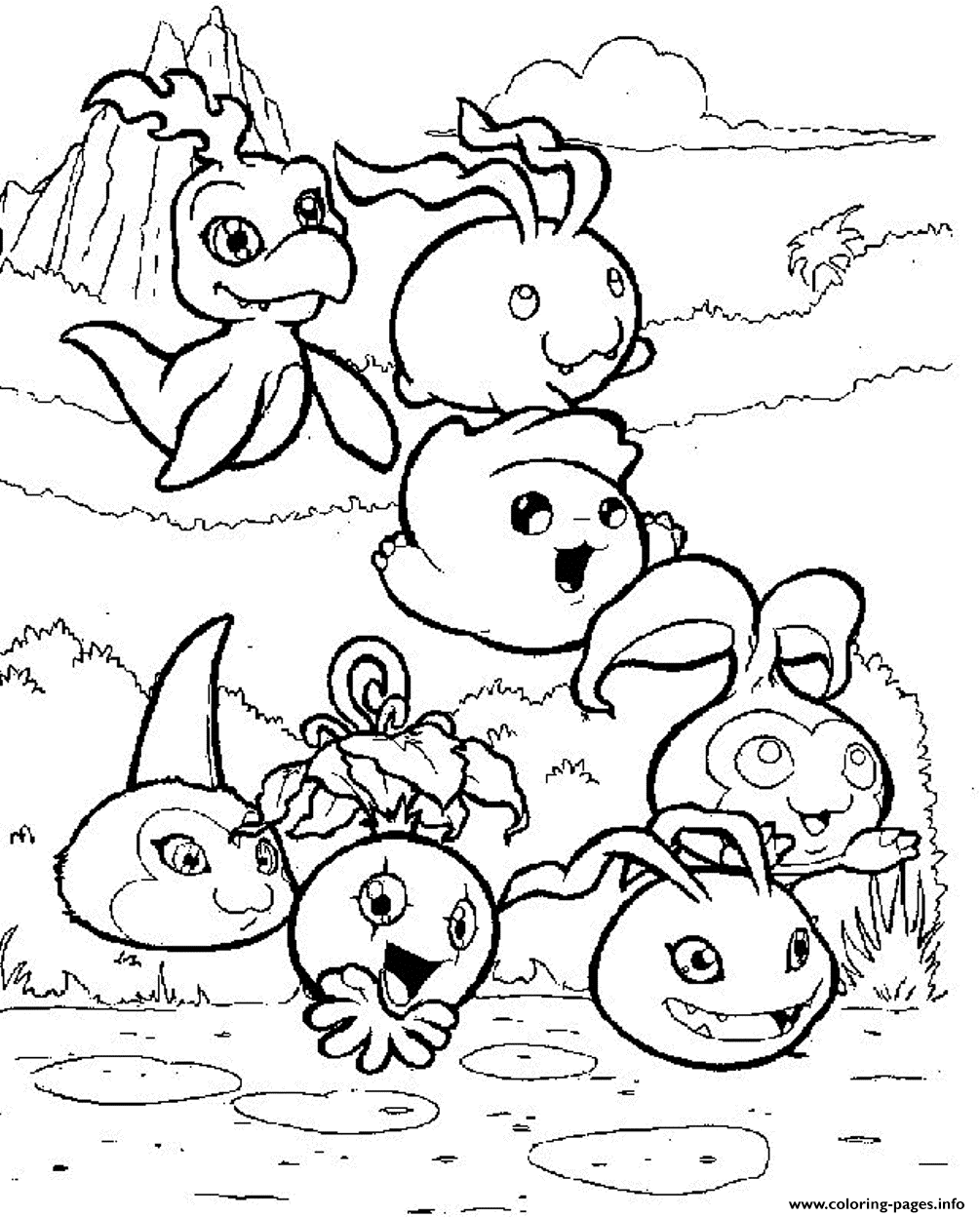 Digimon S For Kids670a coloring