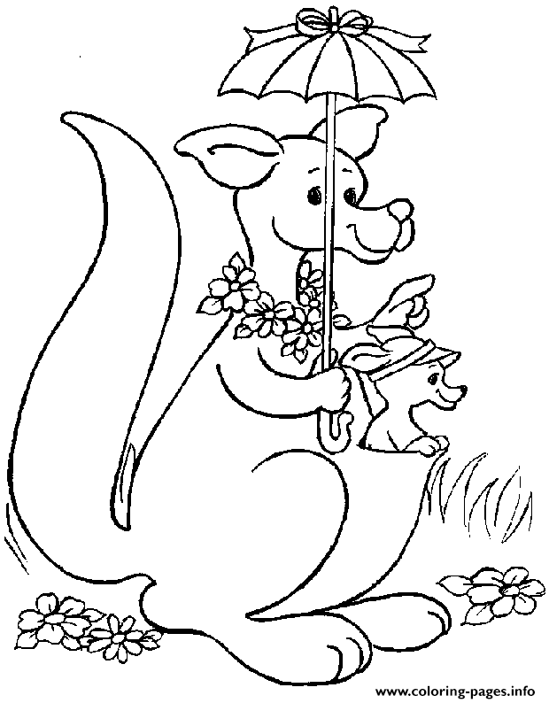 Cute S For Kids Kangaroobb0d coloring
