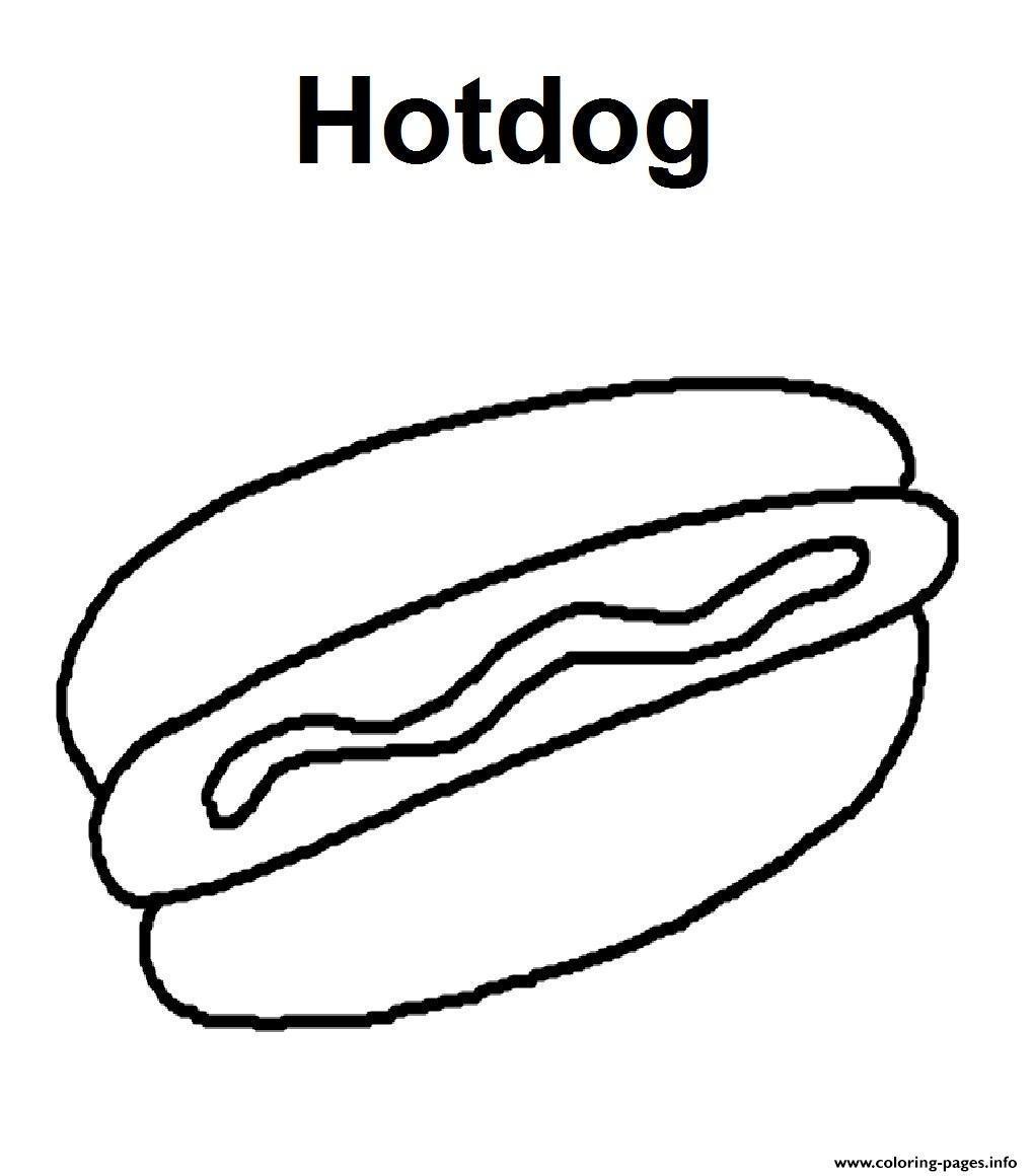 Hotdog S Of Food For Kidsaff9 coloring