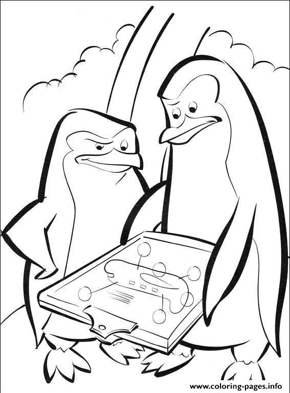 Coloring Pages For Kids Madagascar 2 Penguin4c04 coloring