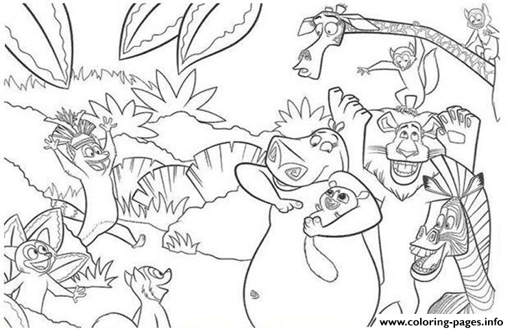 Coloring Pages For Kids Madagascar 2 Printable2778 coloring