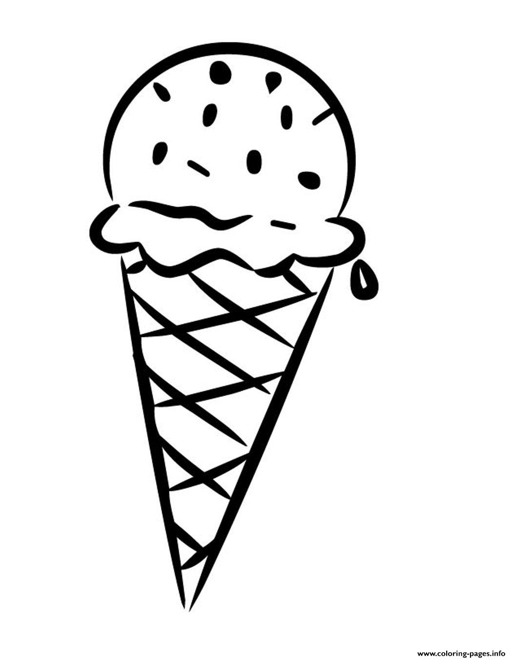 Kids Ice Cream S033f Coloring page Printable